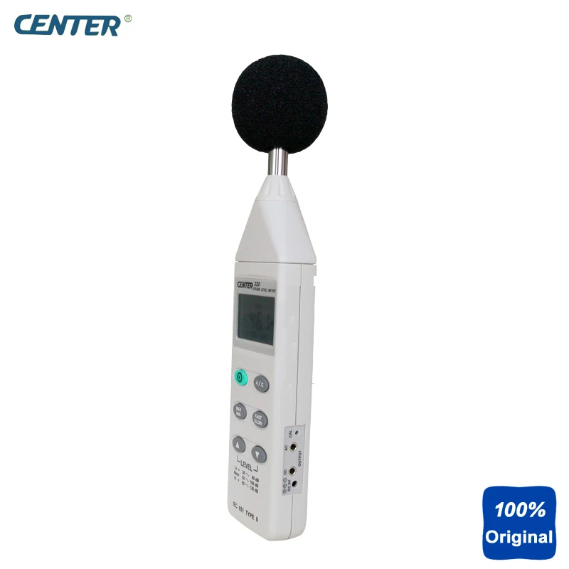 

MAX/MIN Function Sound Level Meter Resolution 0.1dB CENTER-320