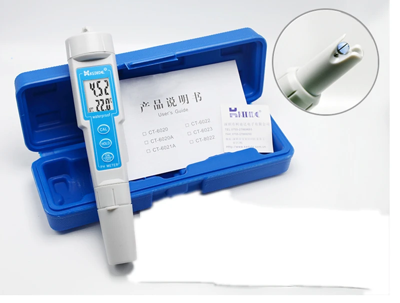 Карманный цифровой рН метр KEDIDA водостойкая ручка для тестирования кислотности