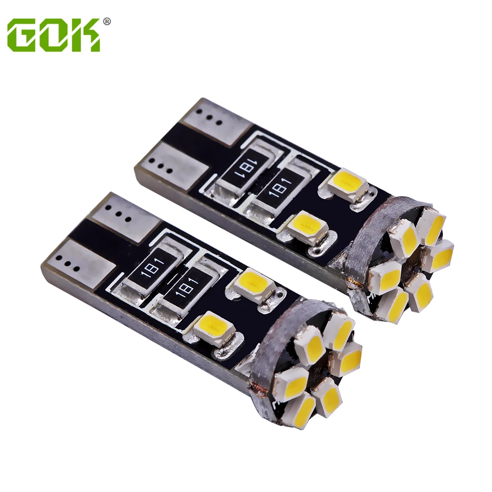 100 шт./лот T10 led canbus Свет w5w 10smd 1206 LED Предупреждение canceller индикатор Лампа Авто зазор