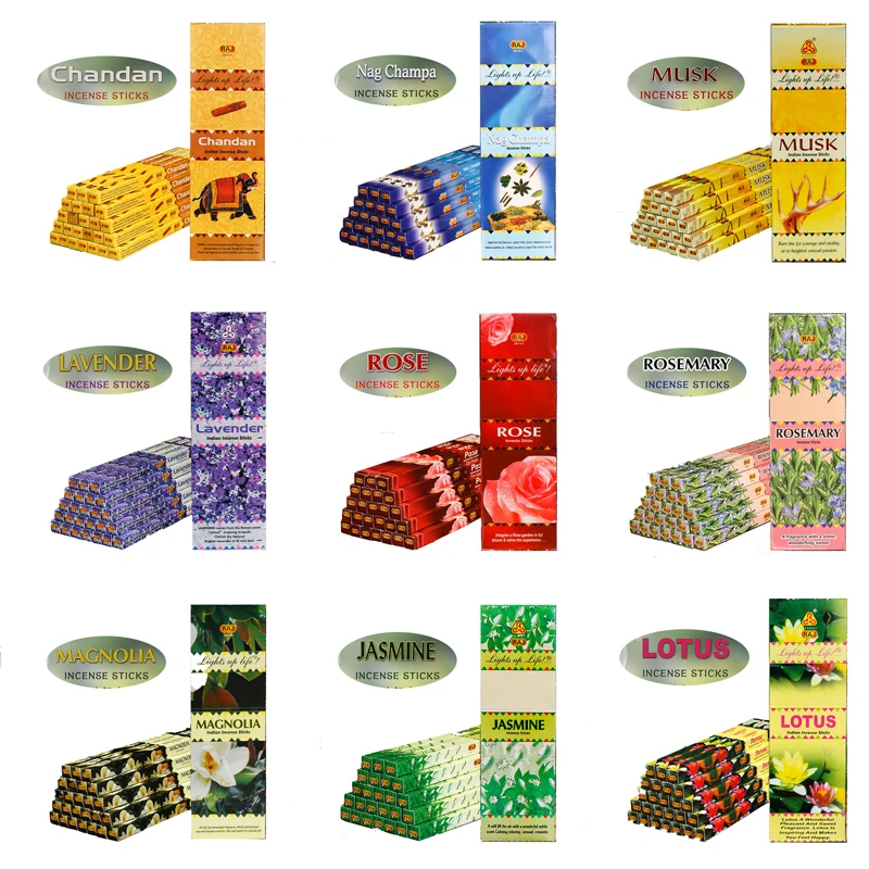 Радж индийские ароматические палочки 29 вкус ручной работы палочка для