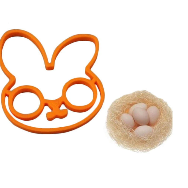 Белый кролик утолщенный силикагель Форма для обжаривание яиц инструменты омлета