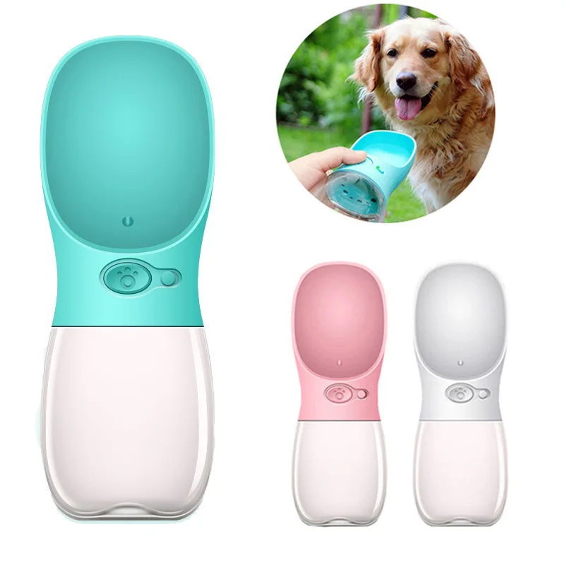 Бутылка с дозатором воды для питомцев, переносная бутылка с питьевой водой 350/550 мл, для прогулок и путешествий с собаками, щенками