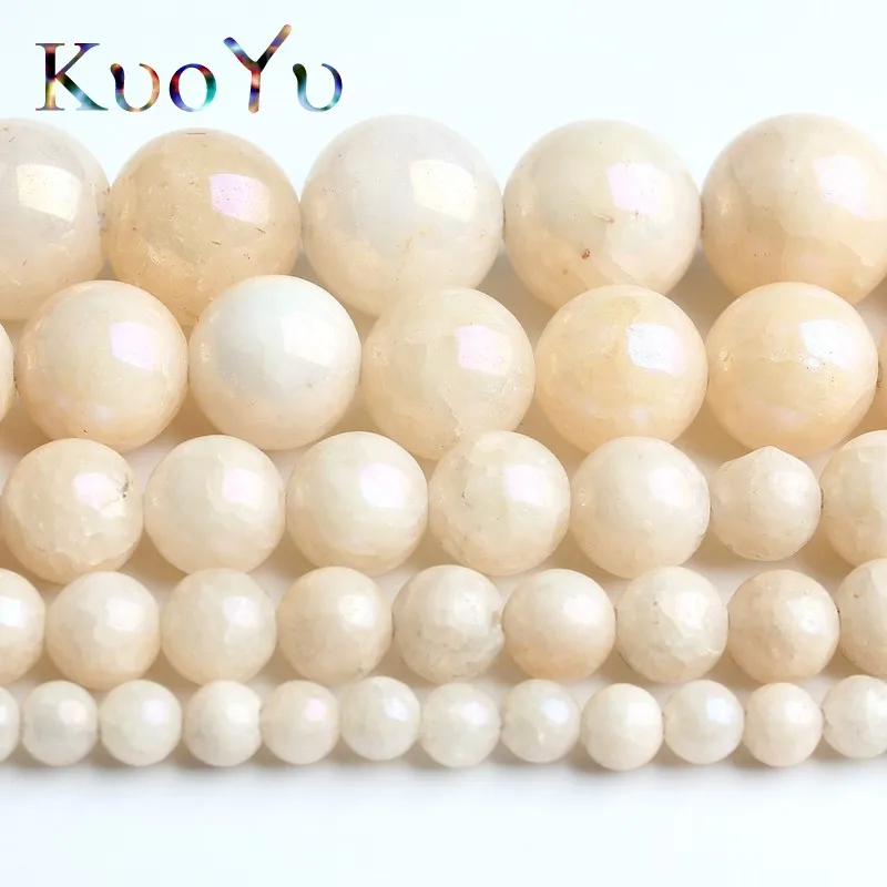 Бусины Из Натурального ангелита светильник желтые бусины 4/6/8/10/12 мм круглые