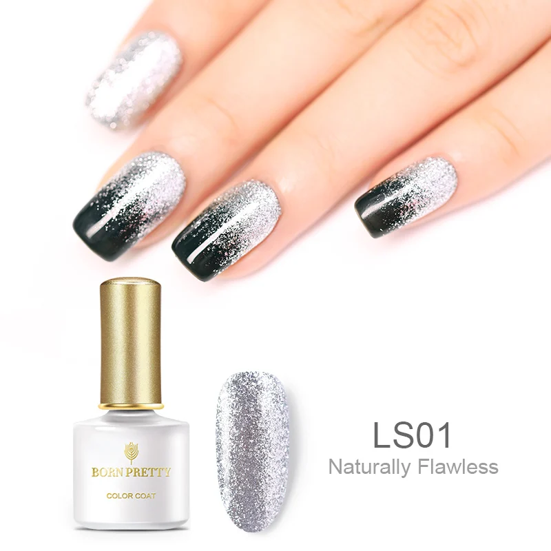 BP-LS01 Born pretty, голографическая гель для ногтей с блестками лак 6 мл Сияющий Блестящий впитывающий УФ-гель лак для ногтей Светодиодный УФ-лампа - Цвет: BP-LS01