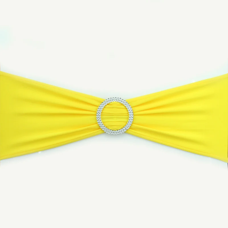 Горячее предложение 100 шт. съемные ремешки для стула из спандекса и лайкры банты с