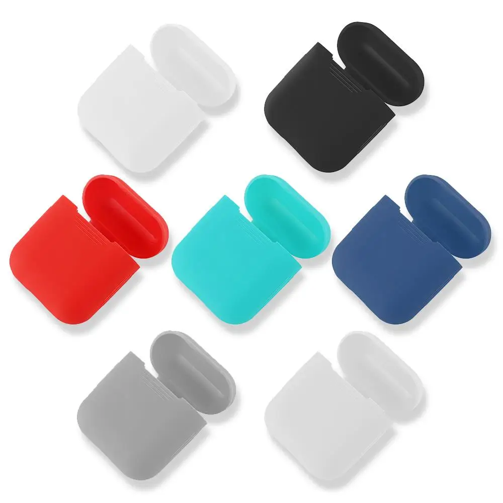 Силиконовый чехол 1:1 для Apple AirPods портативный ударопрочный защитный наушников