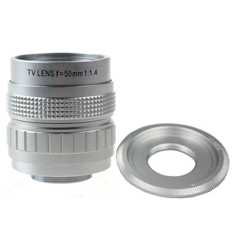 Фуцзянь 50 мм F1.4 CC объектив для ТВ кино C крепление Sony A6000 A6500 A6300 A5000 с креплением на
