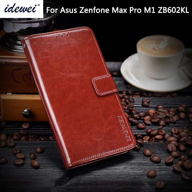 

Чехол для Asus Zenfone Max Pro M1 ZB602KL, Роскошный кожаный флип-чехол для Asus ZB602KL, защитный чехол для телефона