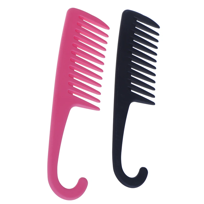 

1Pcs Large Wide Tooth Combs With Curved Hook Brushes Hair Loss Comb Detangling Big Teeth Hairdressing Reduce Salon Styling Tools