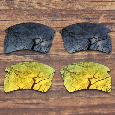 Black and Gold ToughAsNails поляризованные Сменные линзы для солнцезащитных очков Оукли Flak 2,0 XL(только линзы)-несколько вариантов - Цвет линз: Black and Gold