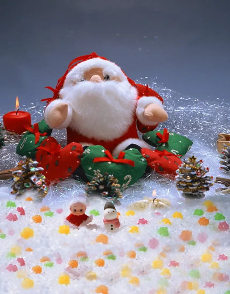 

Santa Claus Gift Photography Backdrops Photo Props Studio Background 5x7ft
