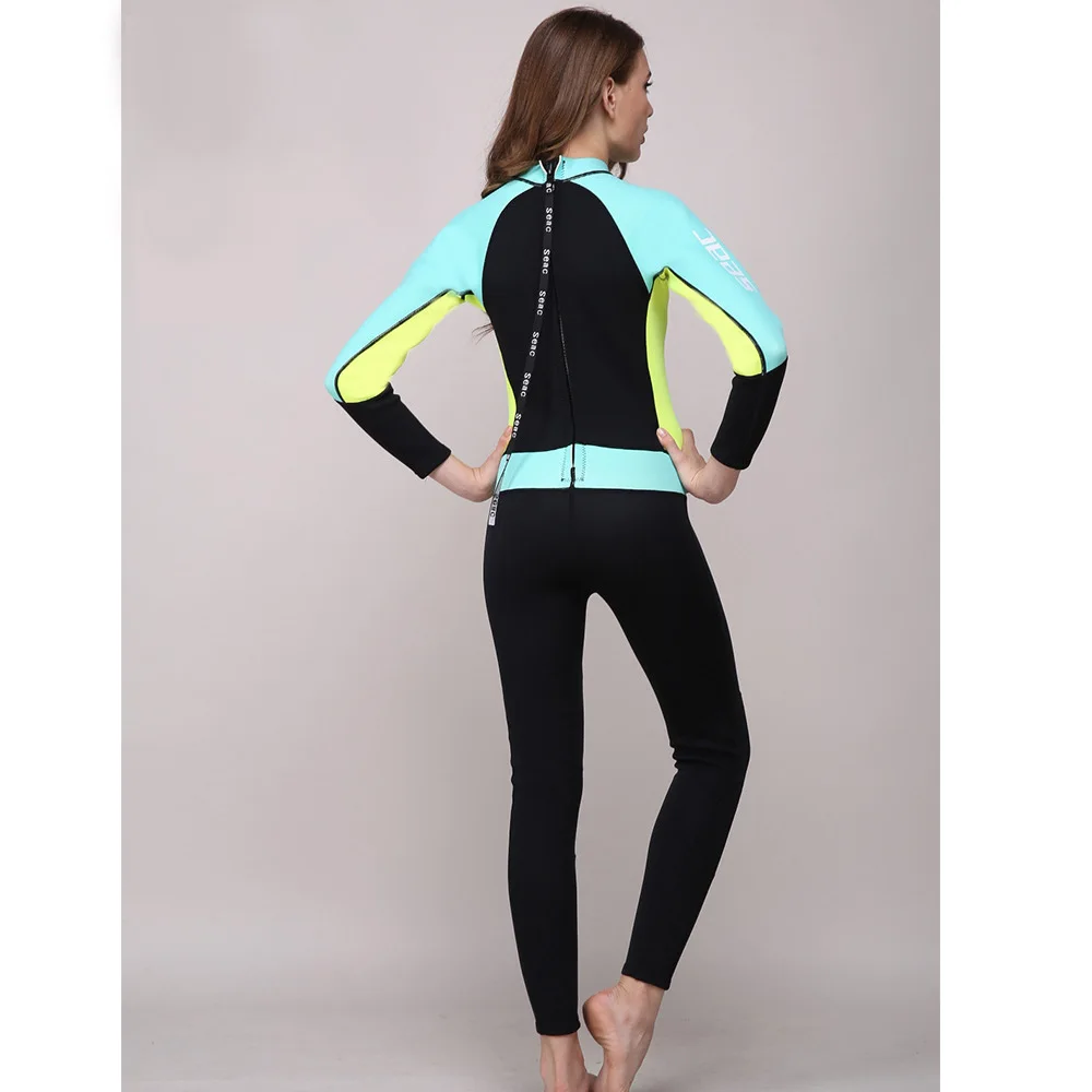 Неопреновый гидрокостюм для женщин 3 мм цельный комбинезон костюм девушек