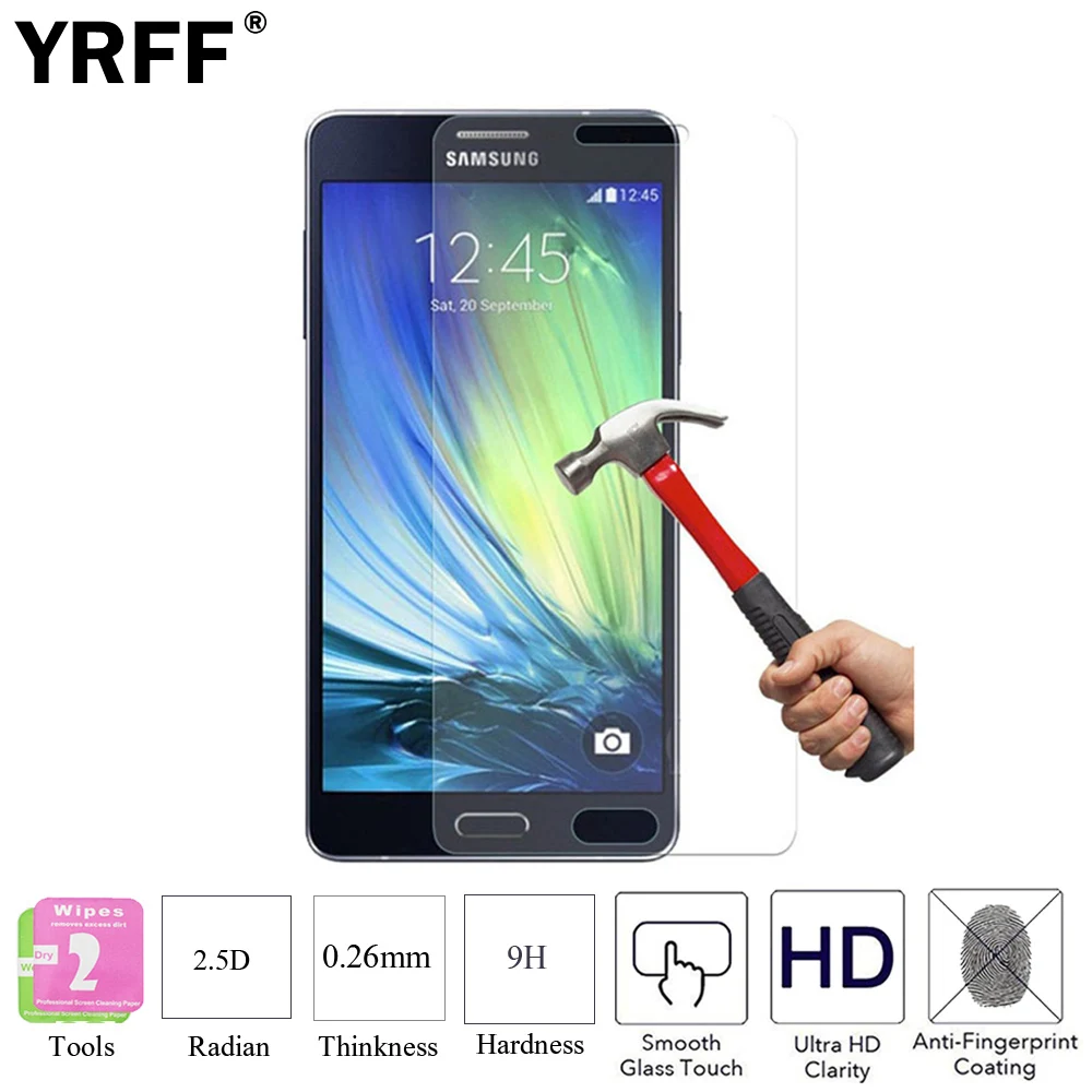 Защитное стекло для Samsung Galaxy A3 A310F A5 A510F A7 A710F A8 A8100 A9 A9100 2016 2 шт.|glass protective film|glass