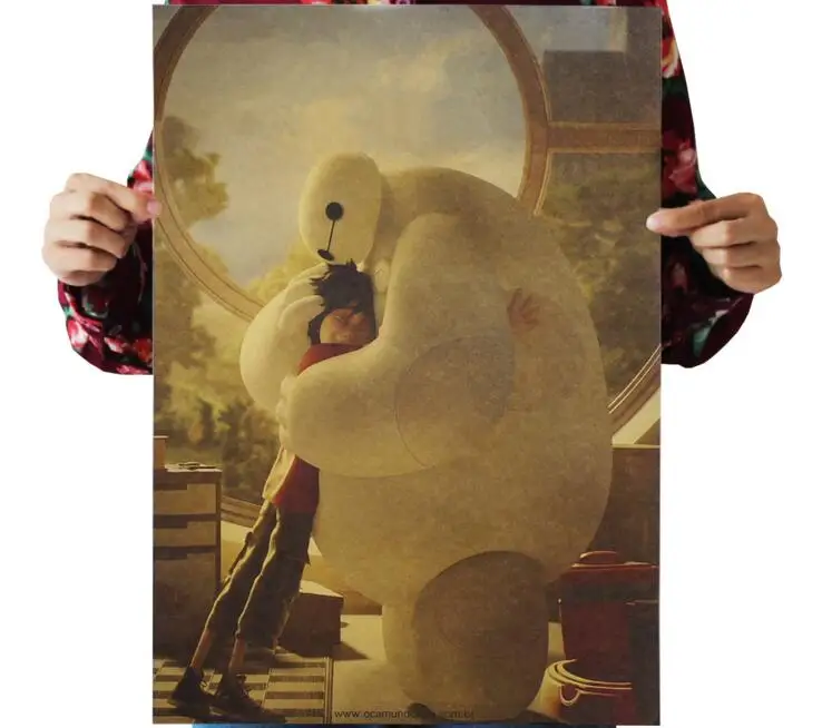 Домашний декор наклейка Big Hero 6 Baymax/классический мультфильм фильм/крафт