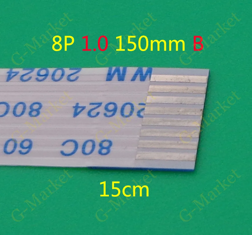 2-500 шт./лот 8 pin FFC FPC плоский гибкий кабель 1 0 мм Шаг 8pin обратный/анизотропия длина 150