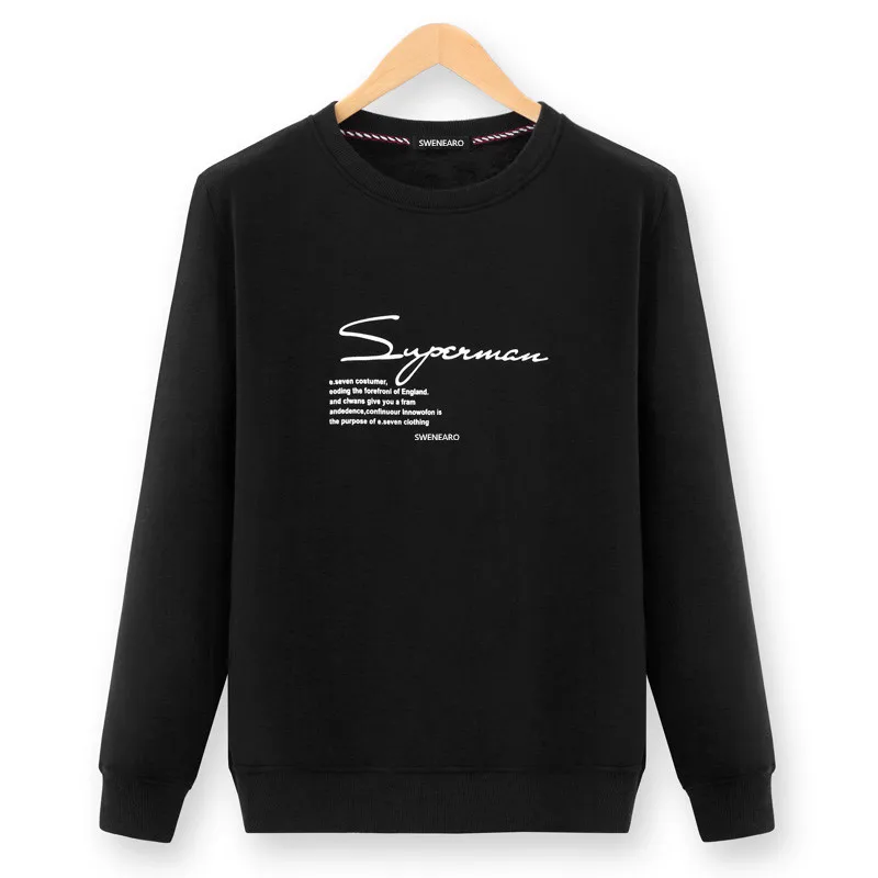 SWENEARO Новинка 2017 Модные мужские толстовки флис человек с капюшоном утепленная