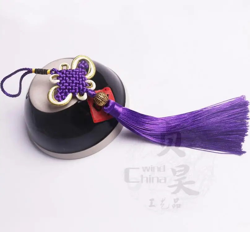 purple Oneoney 1 шт., китайская сумка с кисточками и узлом, подвеска для автомобиля, украшение для дома, ручная работа, традиционный хороший подарок, свадебный Декор - Цвет: purple
