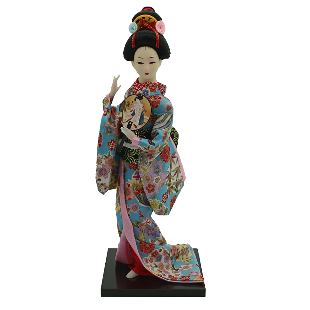 12 дюймов японское кимоно гейша куклы Kokeshi ремесла украшение Цветочная одежда |