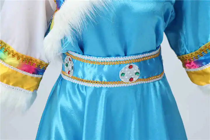 Костюмы для косплея тибетская короткая одежда сценическая танцевальная одежда специальный женский танцевальный костюм Одежда для танцев