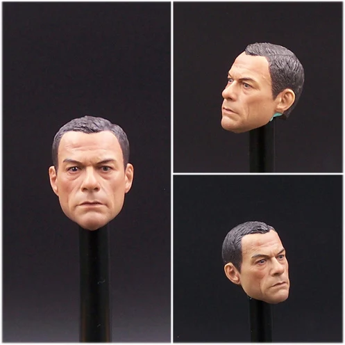 Kung Fu StarHead jean-claude van damme Head Sculpt Match Plain Body 1/6 Scale Body Collectible Figures