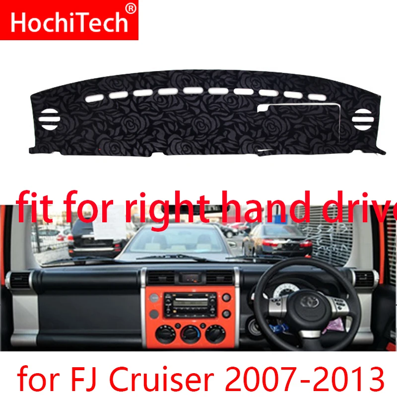 Rose Pattern Non-slip Dashmat Dash Mat Dashboard Cover Pad Carpet Car Sticker for Toyota FJ Cruiser 2007-2013 Styling | Автомобили и