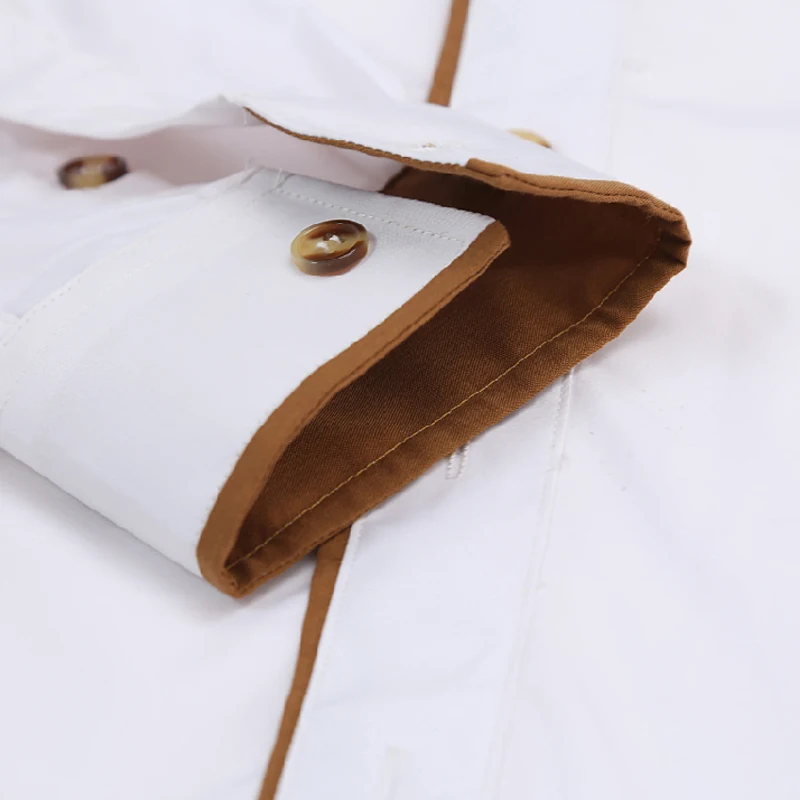 Мужская Повседневная рубашка весна осень 2019 Лоскутная с длинным рукавом