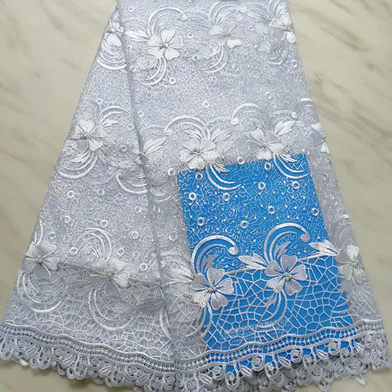 

Latest Embroidered royal blue flowers with royal blue beads Tulle Lace dress fabric PF13,Free shipping French Lace Fabric
