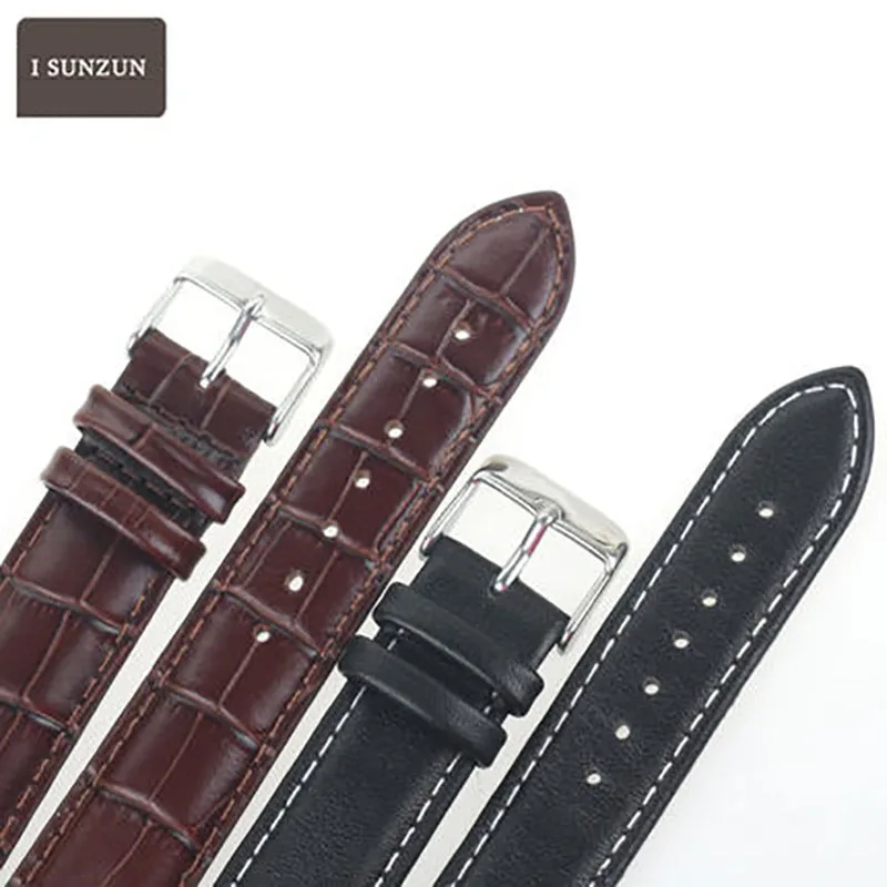 Женский ремешок ISUNZUN из натуральной кожи для часов Tissot 1853 T095 T095.417A с бантом и