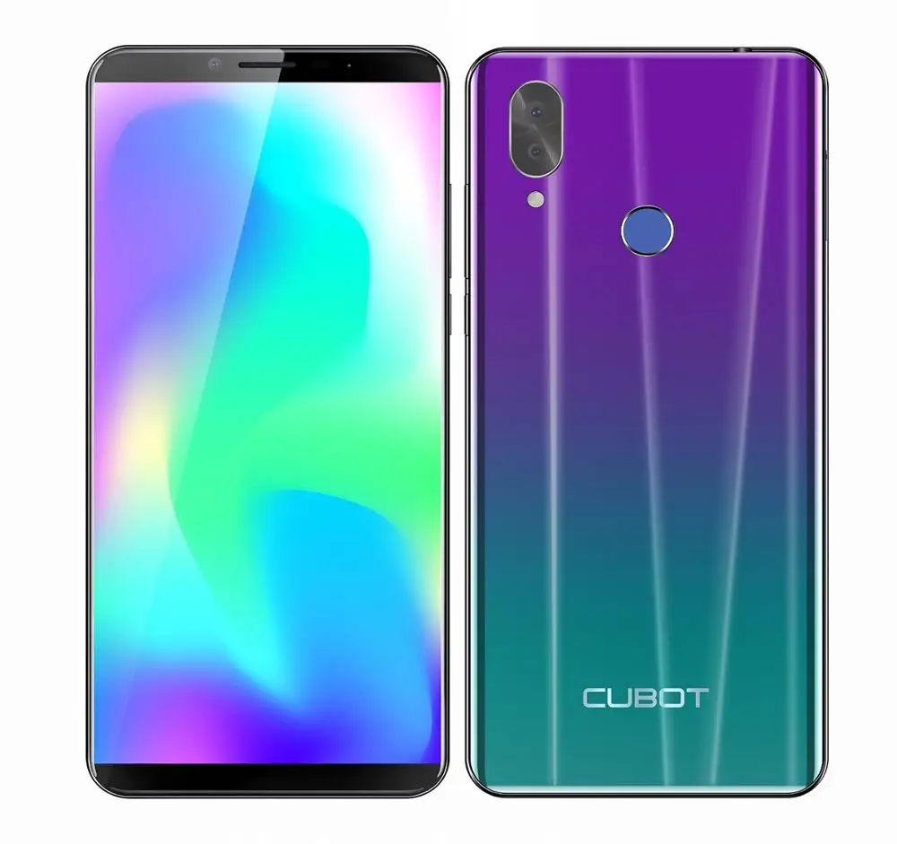 gradient Смартфон Cubot X19 5,9" 18:9 FHD+ 2160*1080 Helio P23 с восьмиядерным процессором 4 Гб+ 64 ГБ, 4000 мАч, с функцией распознавания лица, 16,0 Мп, отпечаток пальца, мобильный телефон - Цвет: gradient