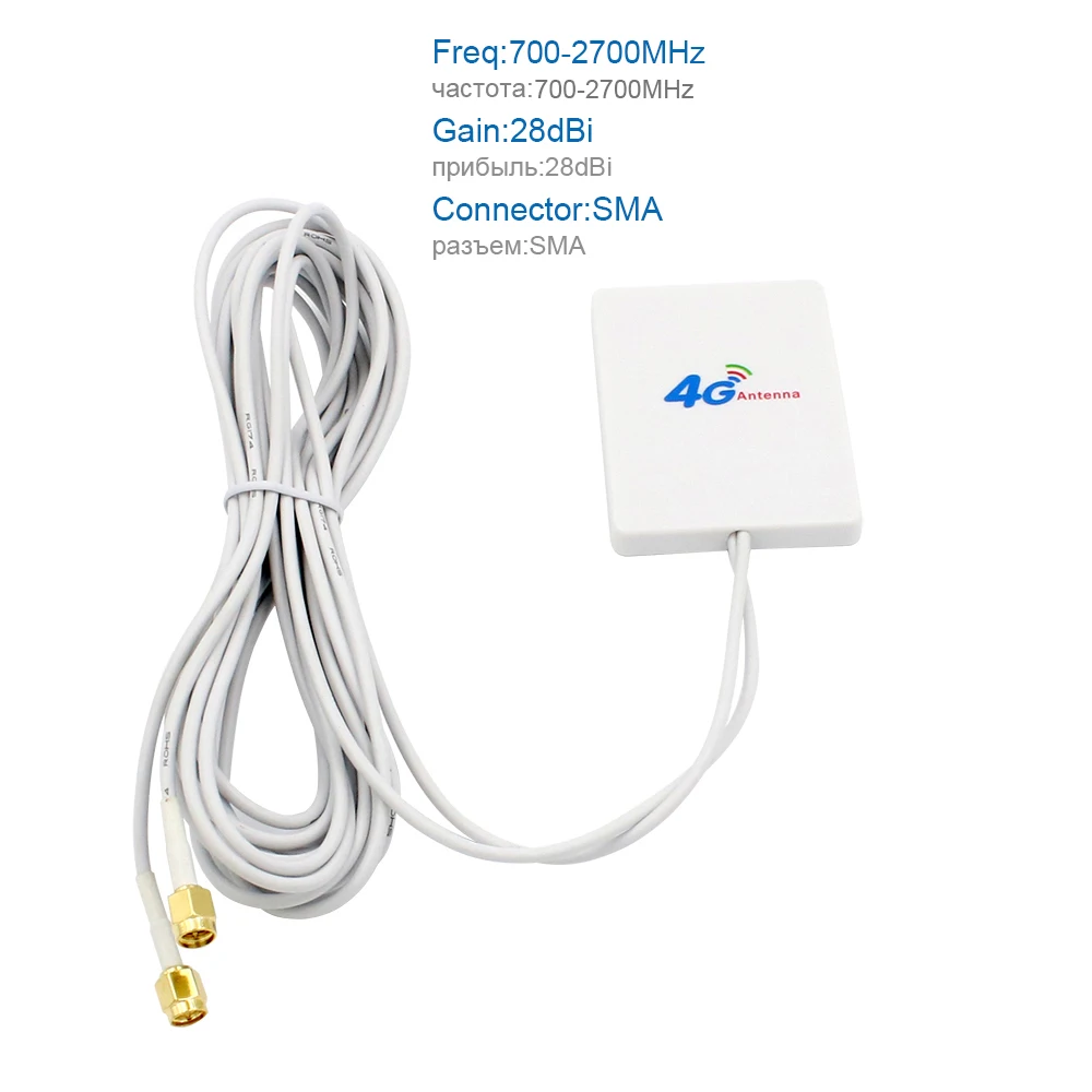 4g LTE Антенна 3g 4G маршрутизатор Антенна панель Антенна с SMA TS9 CRC9 разъем 3 м кабель для huawei 3g 4G LTE маршрутизатор USB модем