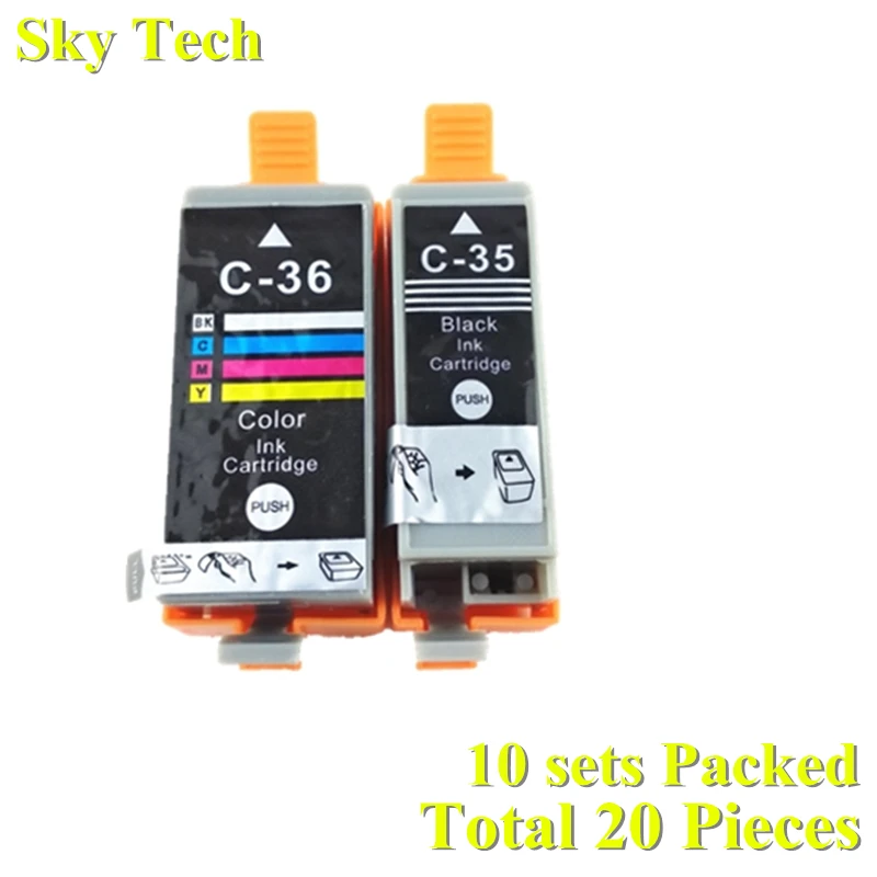 20X PGI35 CLI36 Compatible Ink Cartridges For Canon PGI-35 CLI-36 IP100B IP100 mini260 mini320 / With Battery | Компьютеры и офис
