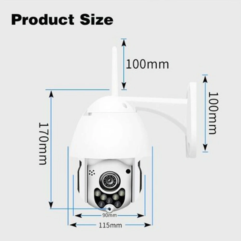 Беспроводная Wi-Fi IP камера 1080P PTZ уличная скоростная купольная камера безопасности Pan Tilt 4X цифровой зум сеть видеонаблюдения cм. P05