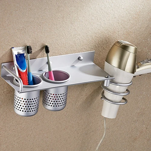 Сушилка для волос подставка Органайзер Вешалка-держатель настенный набор ванной