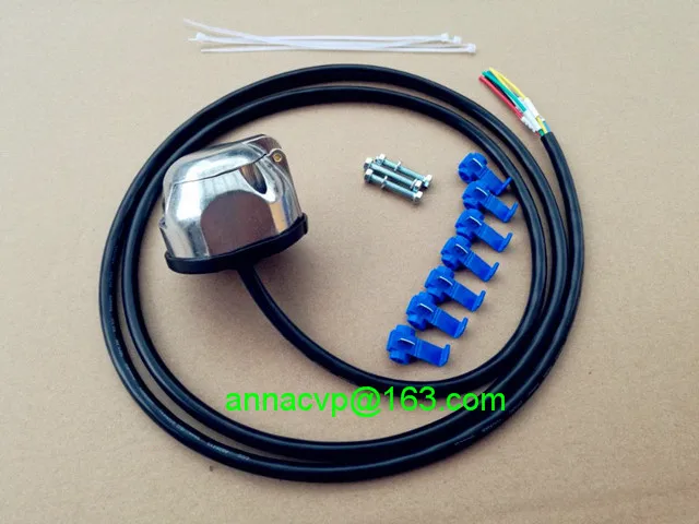 7 pin трейлер plug alu. Розетка prewired грузовик автозапчасти лодка разъем розетка