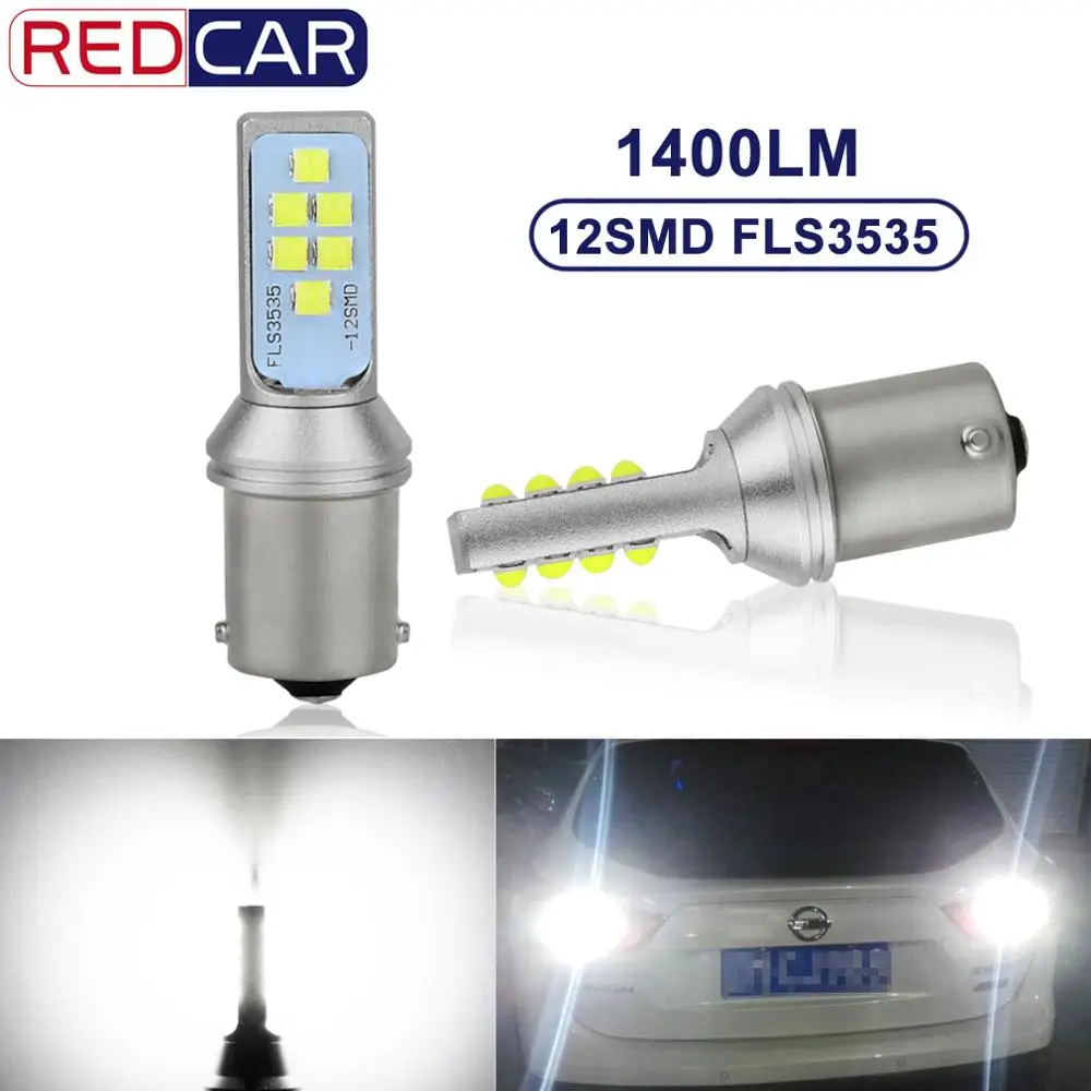 Светодиодный фонарь BA15S P21W 2 шт. 1156 BAU15S PY21W 1157 BAY15D P21/5 Вт светодиодный R5W 12SMD