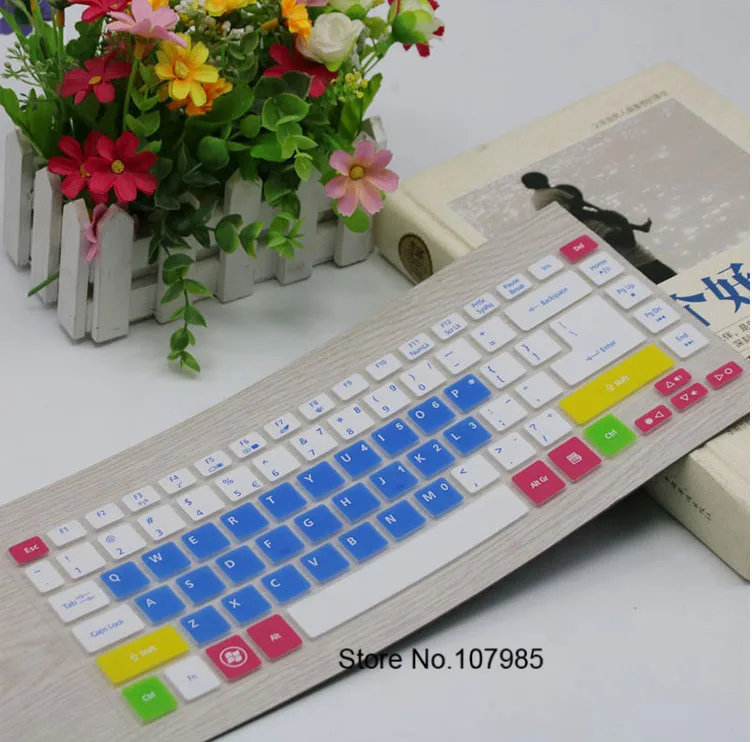 Candyblue Крышка клавиатуры для acer Aspire E5-472 E5-421 V5-471 V5-473 E1-470G E1-432G E1-472 V3-471G V5-472 ES-421 ES-411 - Цвет: Candyblue