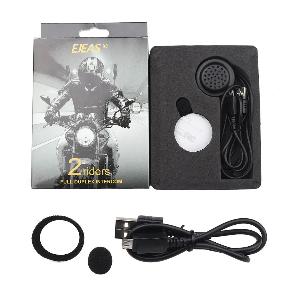 EJEAS E200 300 м Bluetooth Moto Шлем Интерком радио связь гарнитура может быть подключена к