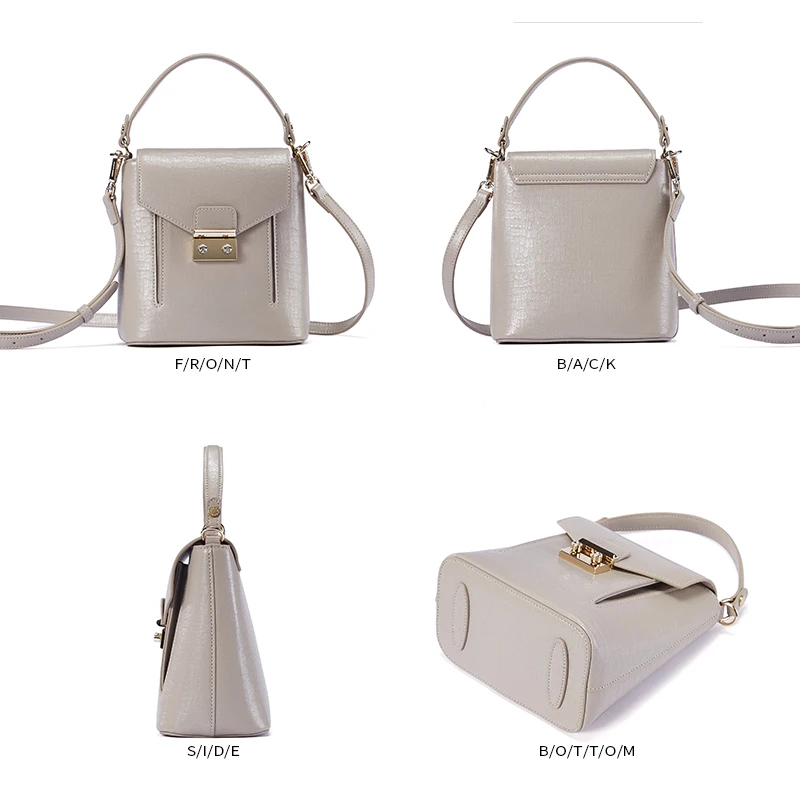 Сумка ведро с навесным замком EMINI HOUSE сумки через плечо для женщин сумка из спилка