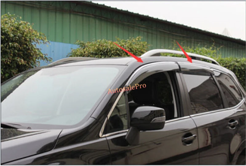 4 шт. хромированные солнцезащитные козырьки для Subaru Forester 2013 2014 | Автомобили и