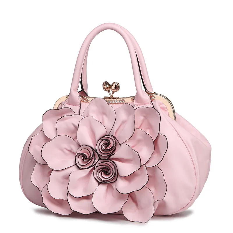 Женская сумка через плечо из искусственной кожи с цветами|crossbody handbag|handbag pinkbag pu |