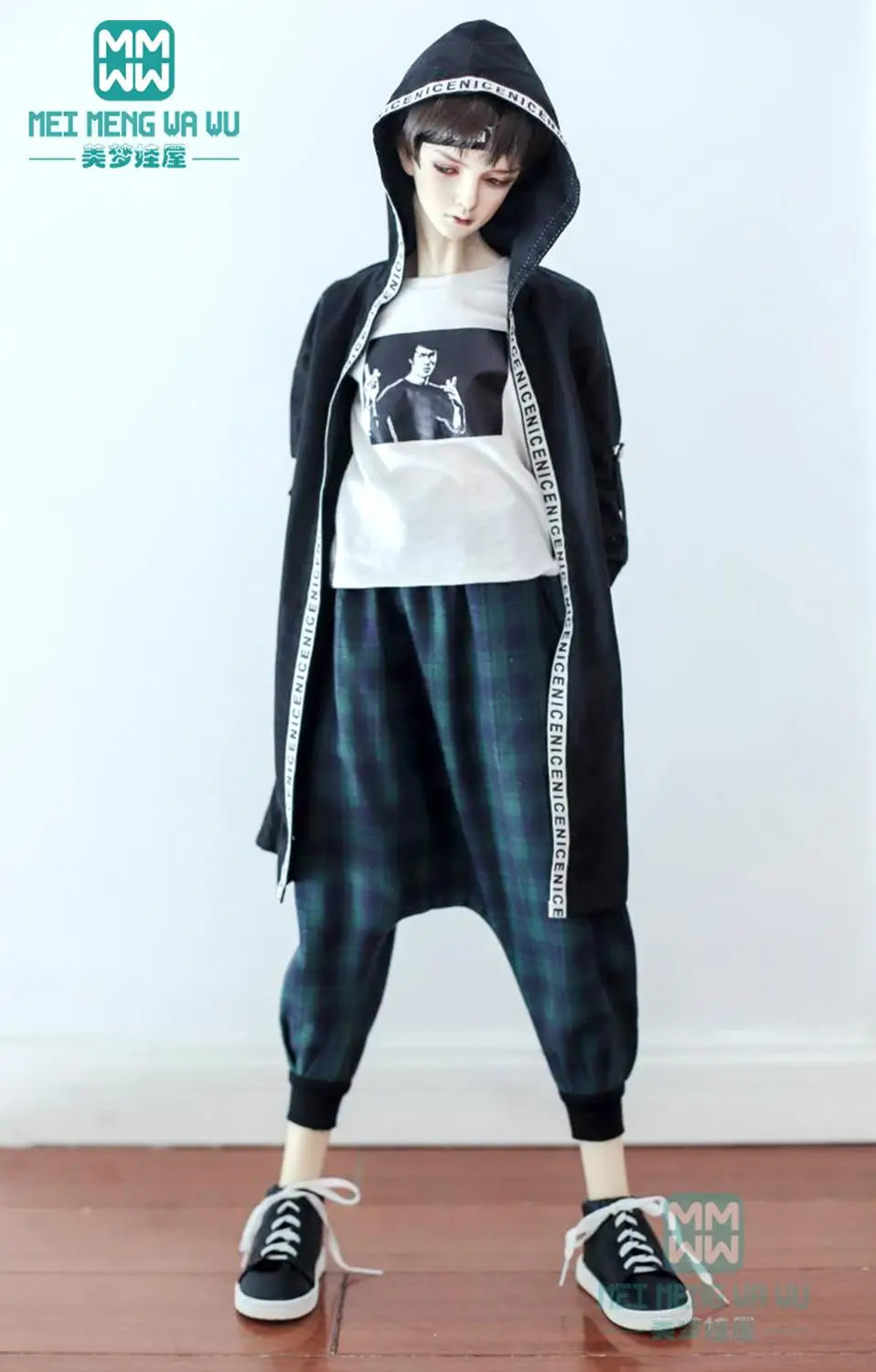 Одежда для куклы шарнирные шаровары в красную клетку 65-72 см | Игрушки и хобби