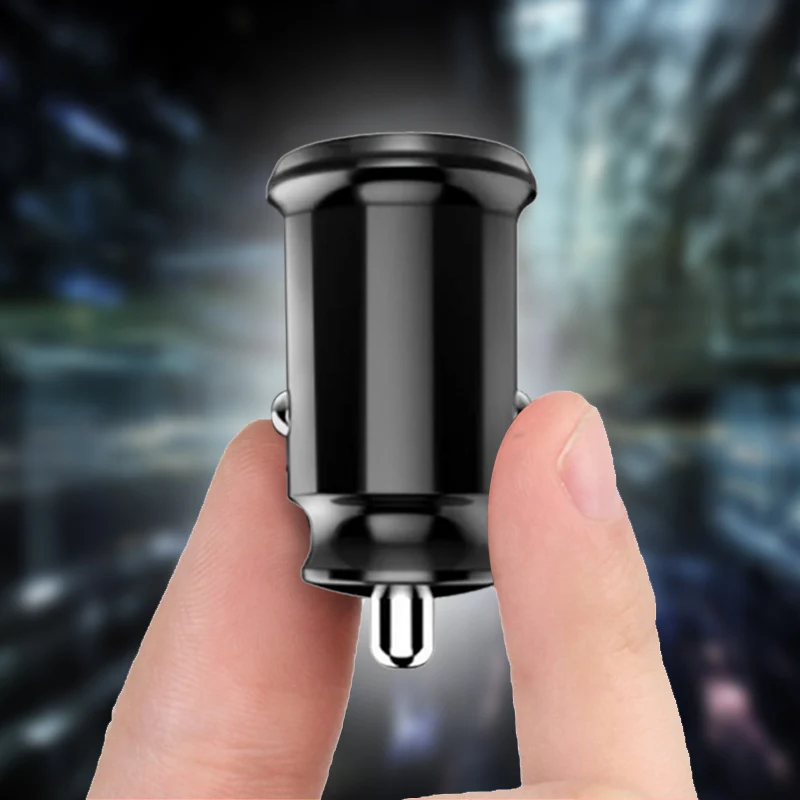 ! ACCEZZ 3.1A Мини Автомобильное зарядное устройство с двумя портами USB быстрая