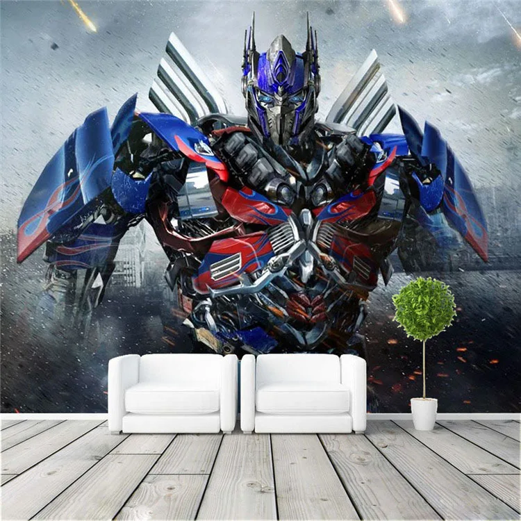 Фотообои Optimus Prime 3D Трансформеры фотообои большая настенная роспись декор для
