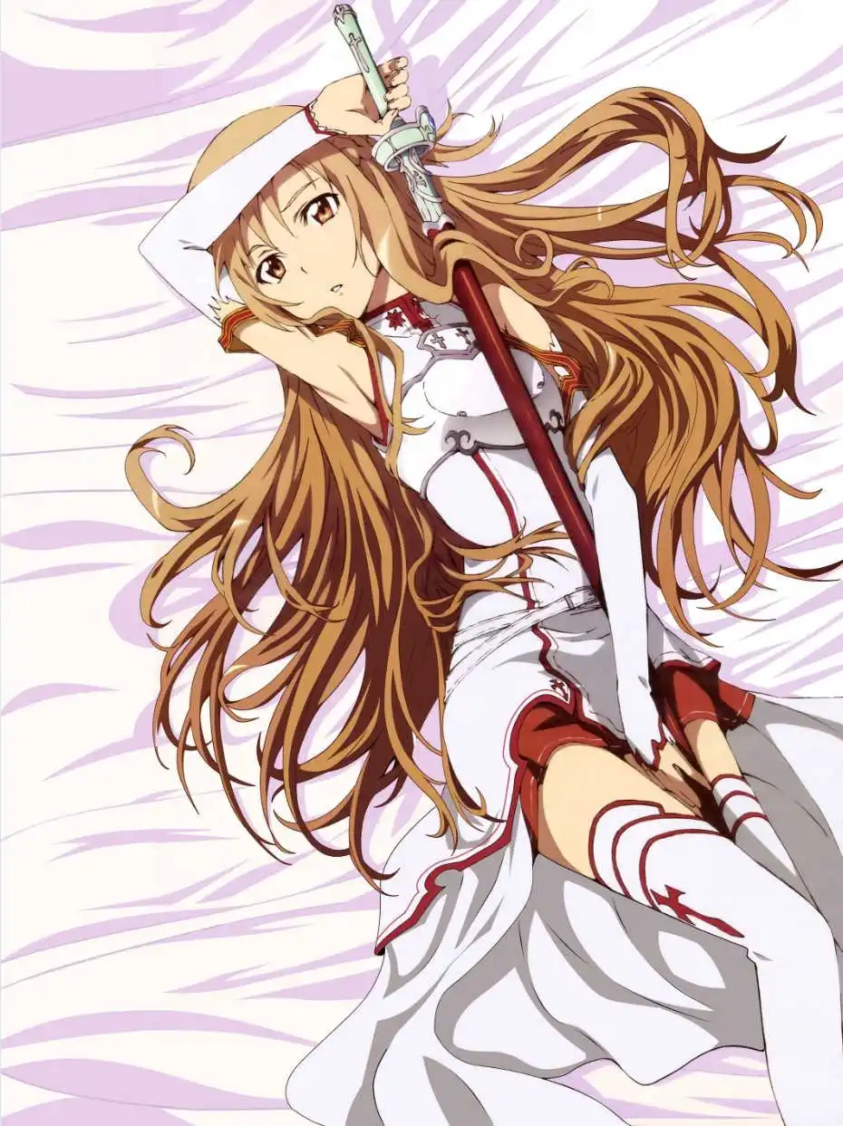 Sword art online SAO аниме персонажи сексуальная девушка Асуна& кремнезема лист пистолет Гейл интернет Синон одеяло и пододеяльник - Цвет: 2