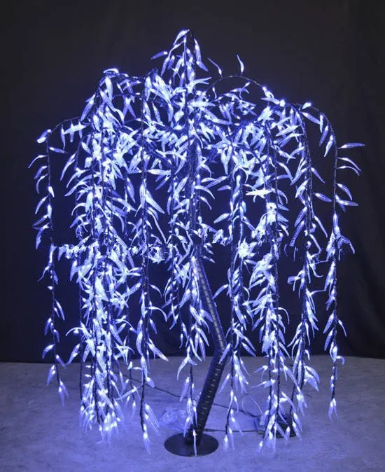 

Free ship White LED Willow Tree Light 945pcs LED Bulbs 1.8M/6FT Rainproof outdoor Holiday Christmas party home garden deco