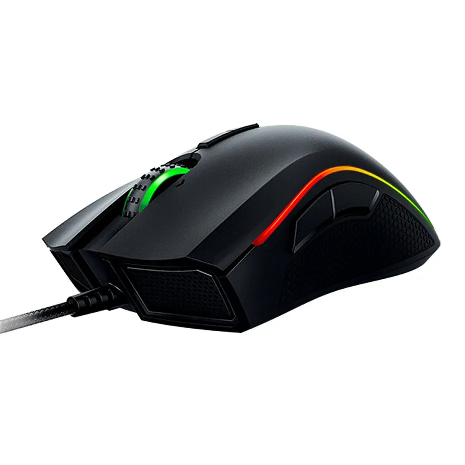 Проводная игровая мышь razer Mamba Elite 5G улучшенный оптический сенсор 16000 9 Кнопок dpi RGB