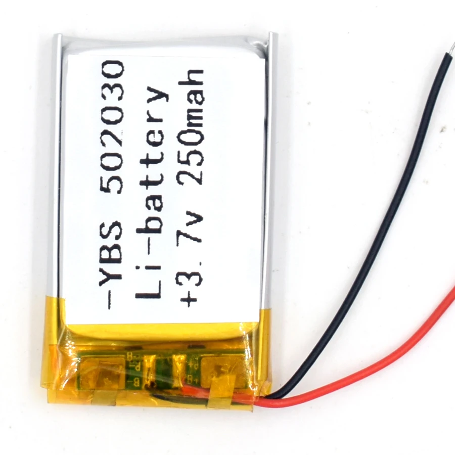 10 шт. литий-полимерные аккумуляторные батареи 3 7 в 250 мАч 502030 литий-ионные для GPS