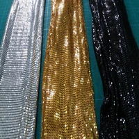 150x45cm metal mesh fabric metallic cloth metal sequin sequined fabric curtain square diy fabric home decoration clothing sewing
