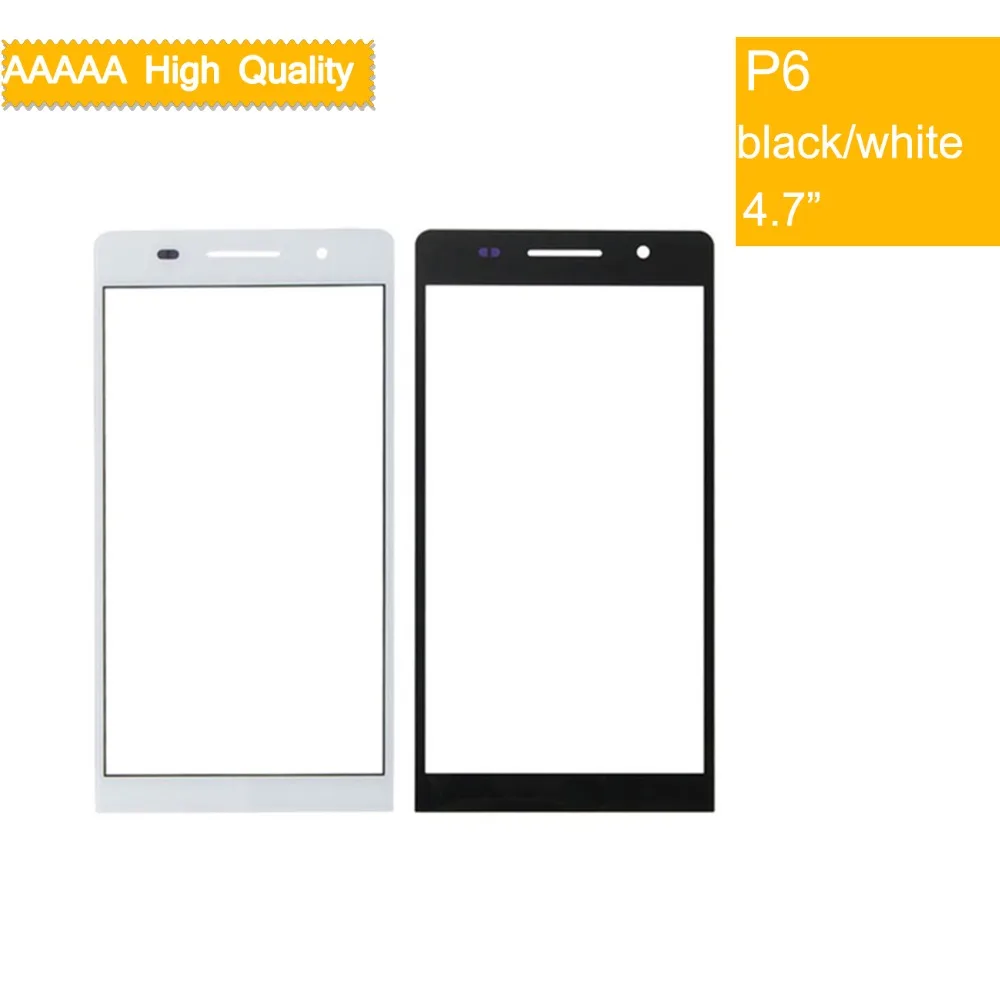 Передняя панель P6 P7 для Huawei Ascend стеклянная сенсорный экран линза Замена внешнее