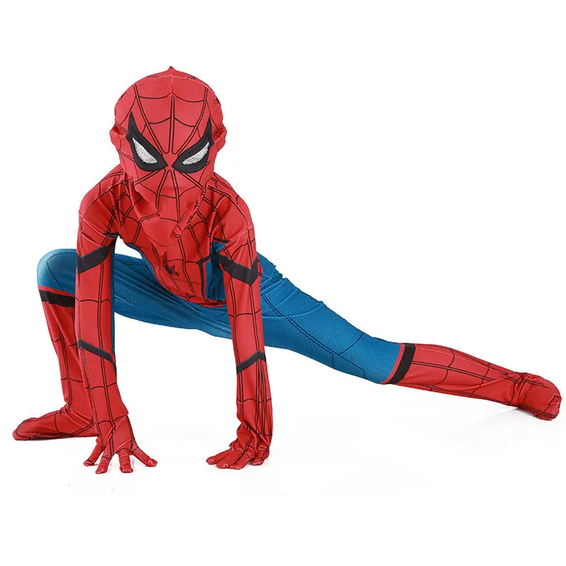 Zentai Человек-паук 3D Тенты узор Косплэй костюм костюмы Для детей Карнавальная